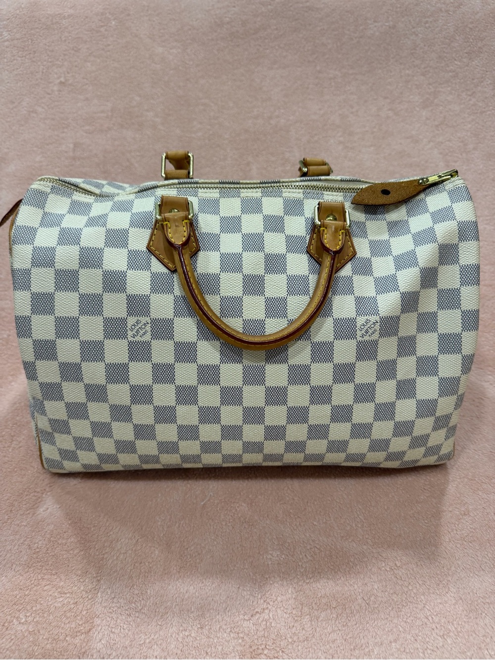 Louis Vuitton Damier Azur Speedy 35 Handbag Bag Travel